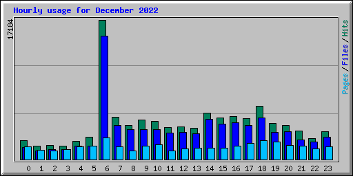 Hourly usage for December 2022